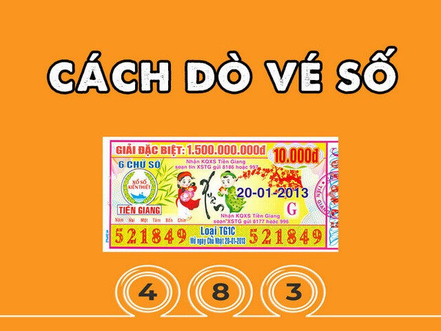 Cách dò vé số giải 6 miền Nam, miền Bắc
